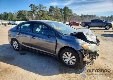 2012 Honda Civic Lx z USA, uszkodzony, nr VIN 2HGFB2F5XCH314677